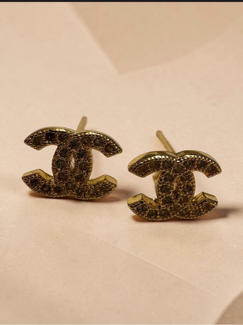 Gold-Tone Crystal small Stud Earrings